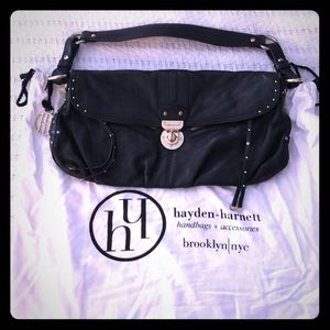 Hayden-Harnett black shoulder bag
